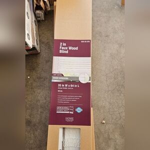 Home Decorators Collection Faux Wood Blind 35 x 64